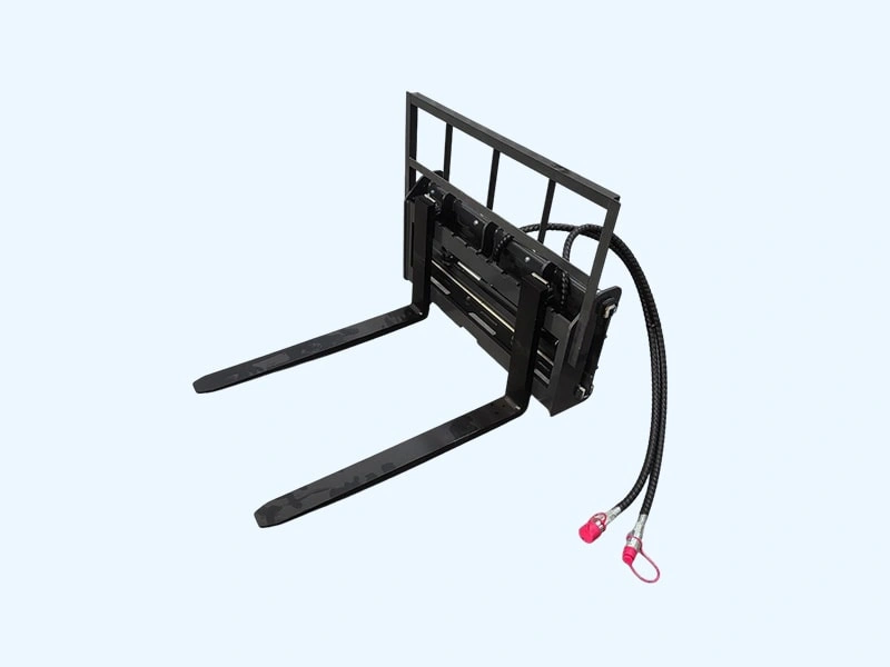 Palettengabel / Kompaktlader-Palettengabel – Materialhandhabungsszene