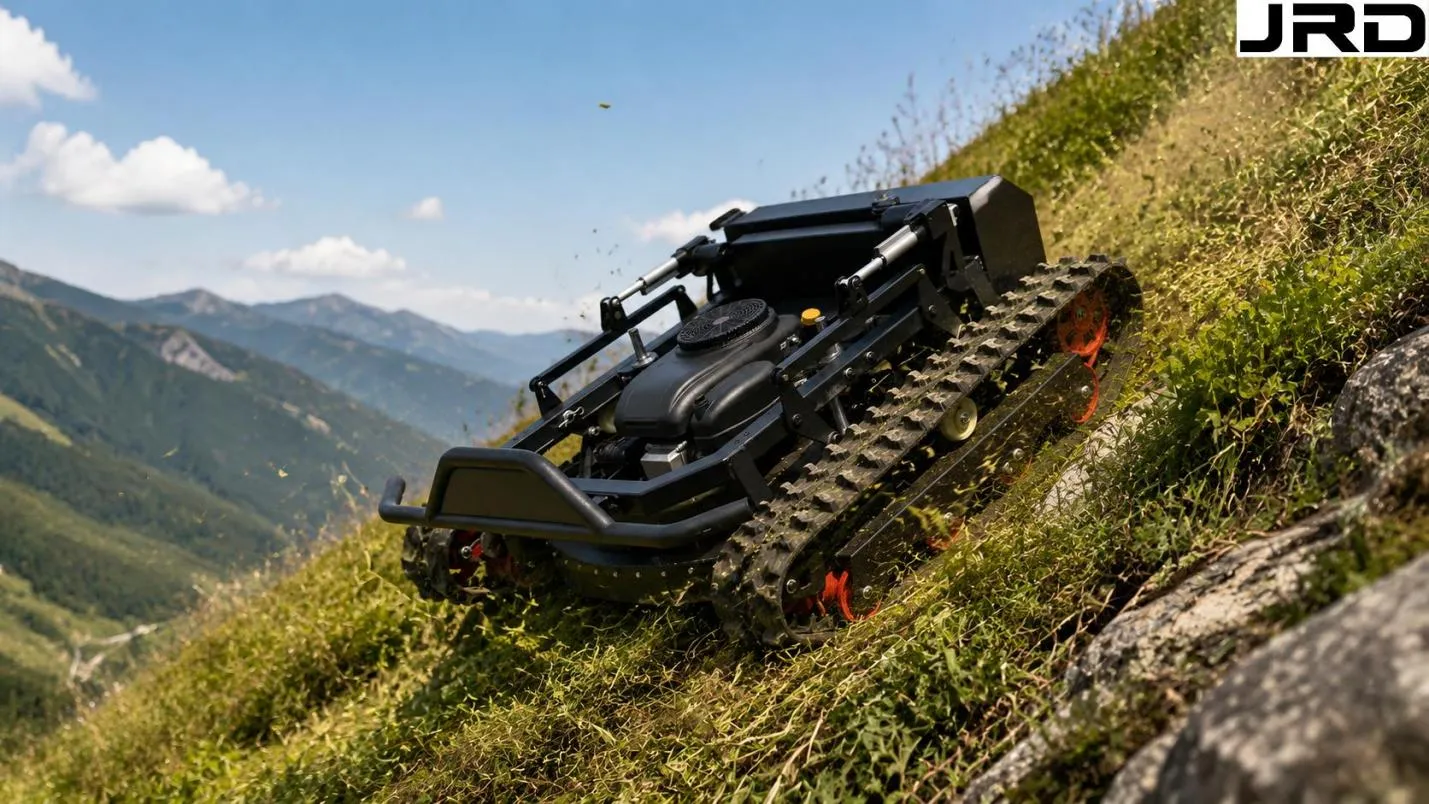 Extreme Slope Mowing with RC Mowers Ratings, Technique and Limits