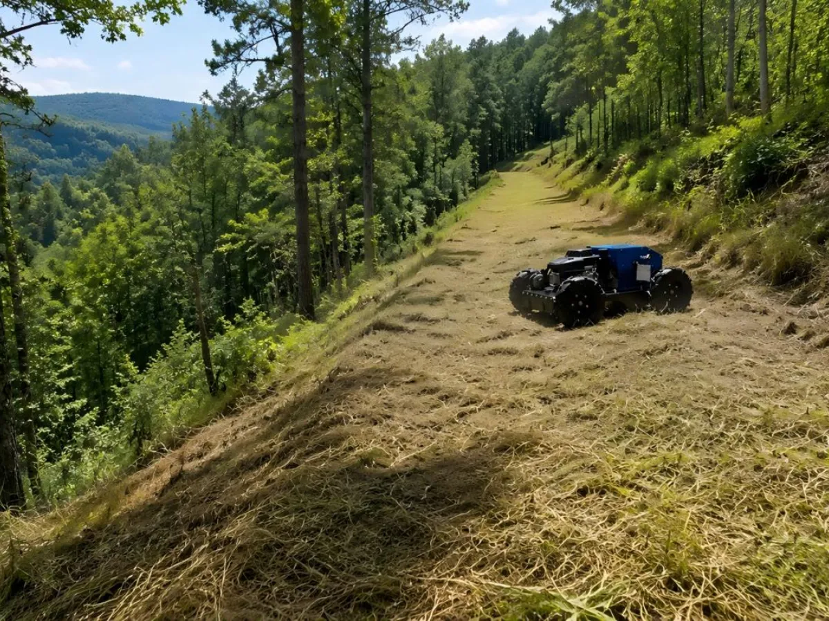 Bewirtschaftung von Waldrändern und forstwirtschaftlicher Vegetation mit RC-Mähern