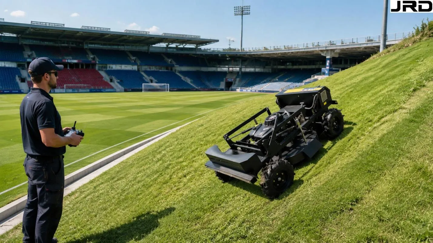 Sports Stadium Bank Maintenance with RC Mowers - detail image 2